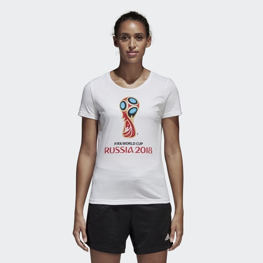 Women's Fifa World Cup Emblem Tee - White - CW2081-ADIDAS by Adidas | Available at Niky's Sports