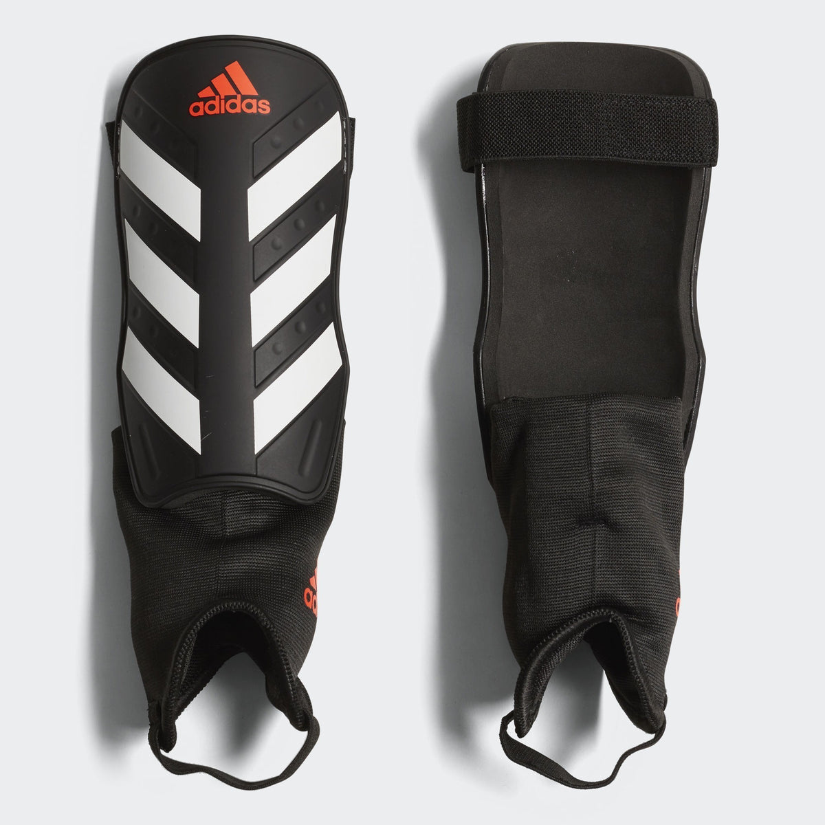adidas Everclub Shin Guards - Black/White/Solar Red - CW5564-ADIDAS by Adidas | Available at Niky&#39;s Sports