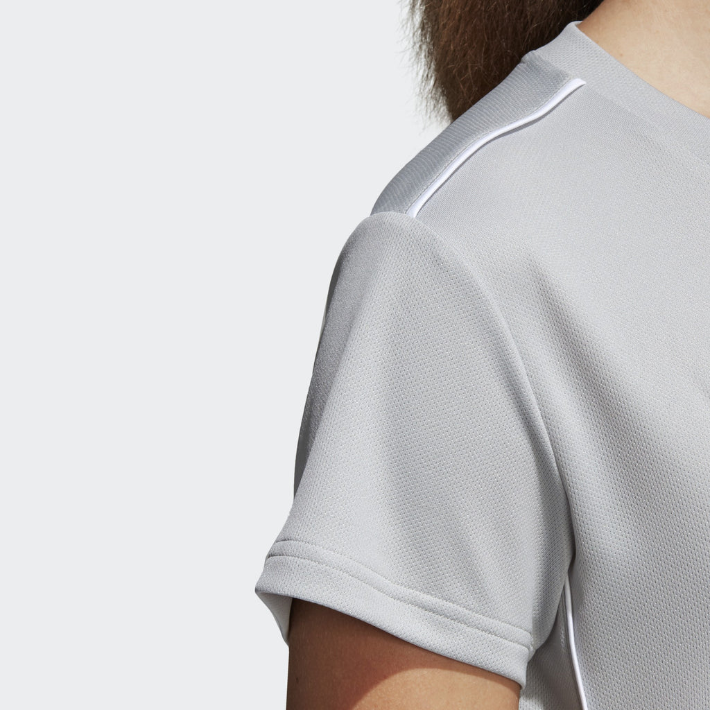 adidas Women's Core 18 Training Jersey - Stone/White - CY8269-ADIDAS by Adidas | Available at Niky's Sports