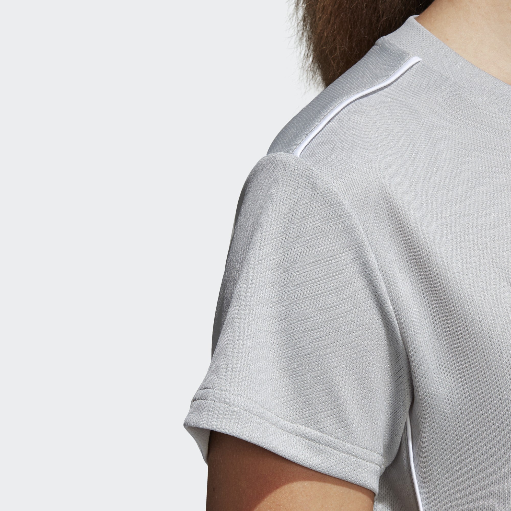 adidas Women's Core 18 Training Jersey - Stone/White - CY8269-ADIDAS by Adidas | Available at Niky's Sports