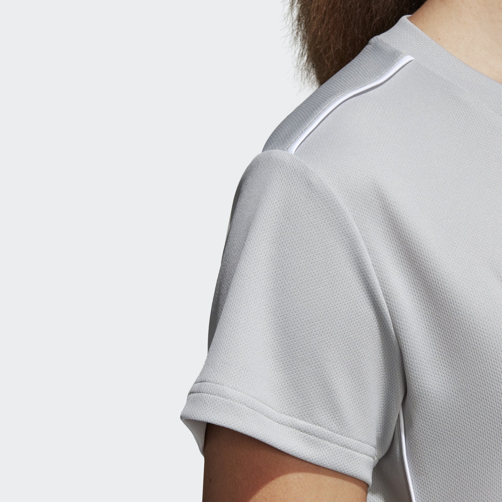 adidas Women's Core 18 Training Jersey - Stone/White - CY8269-ADIDAS by Adidas | Available at Niky's Sports