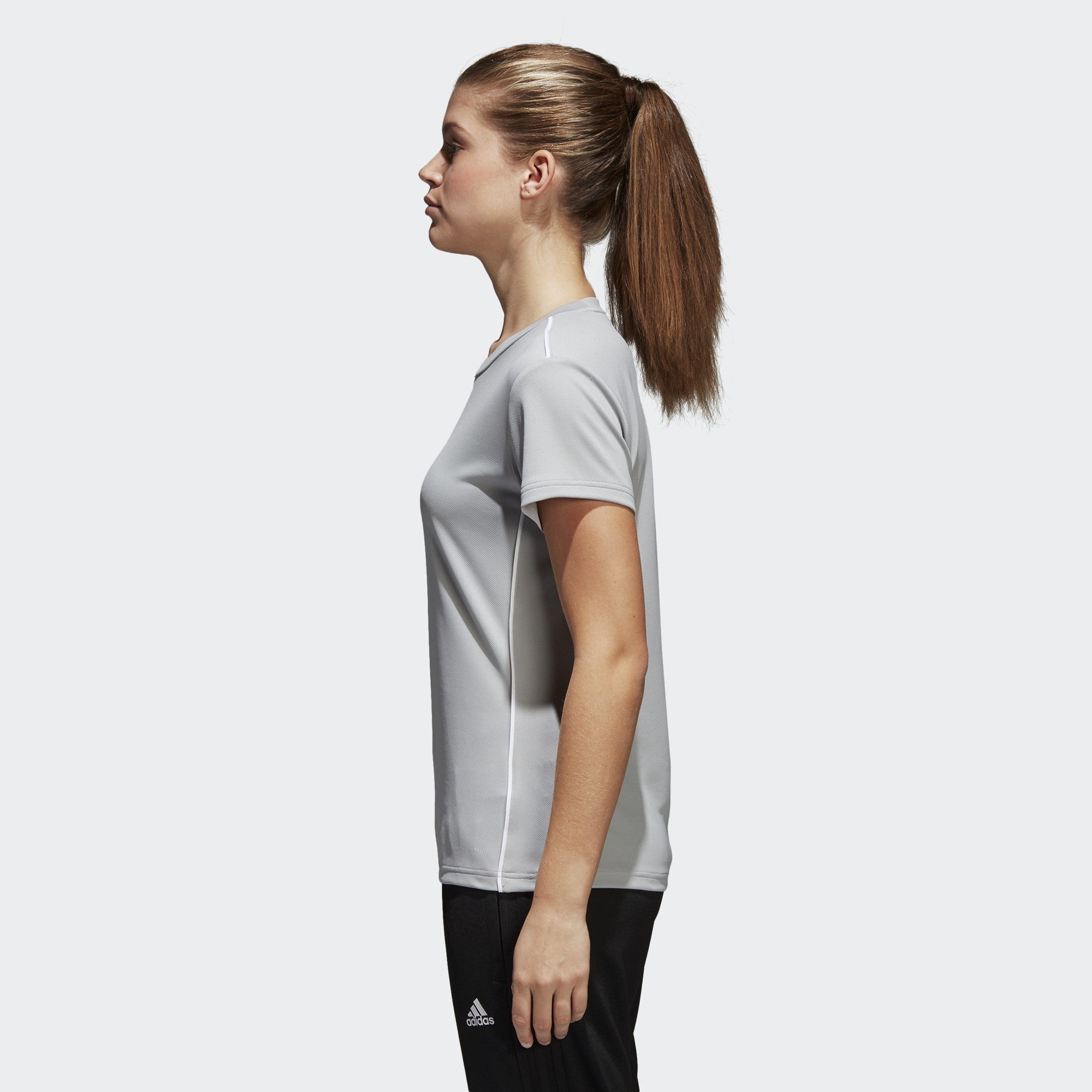 adidas Women's Core 18 Training Jersey - Stone/White - CY8269-ADIDAS by Adidas | Available at Niky's Sports