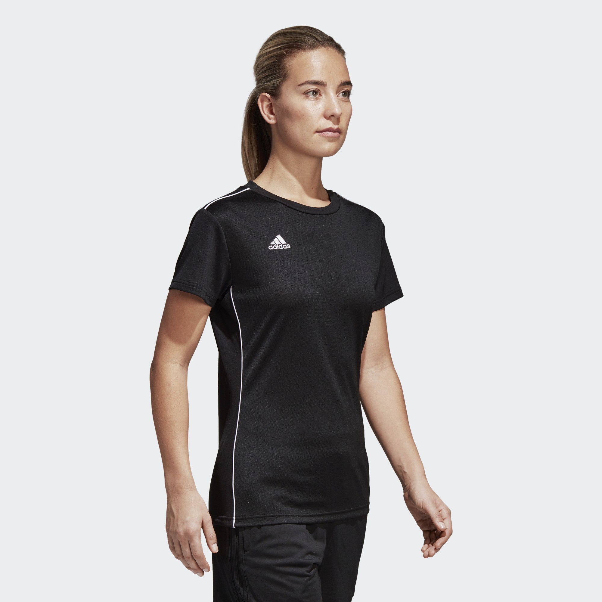 Women's Core 18 Jersey - Black - CY8275-ADIDAS by Adidas | Available at Niky's Sports