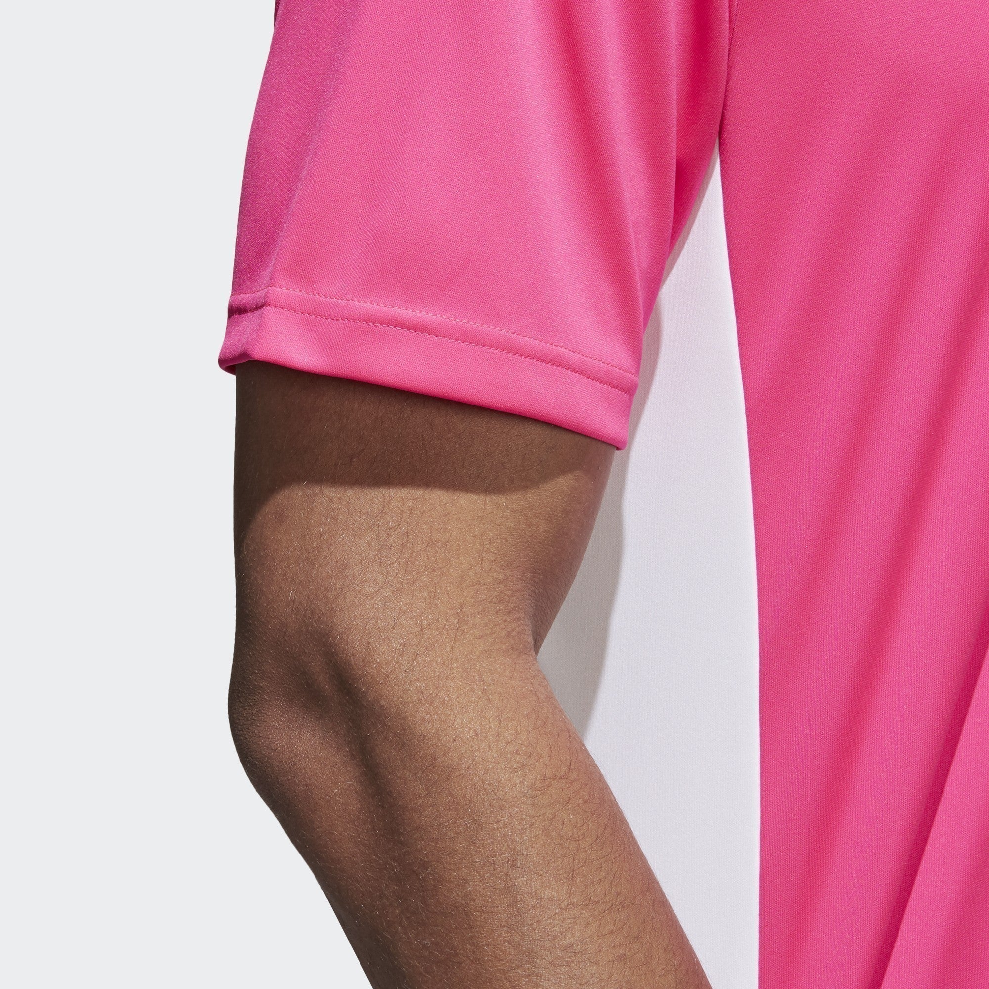 Entrada 18 Jersey Shock Pink/White Men's - CZ1070-ADIDAS by Adidas | Available at Niky's Sports