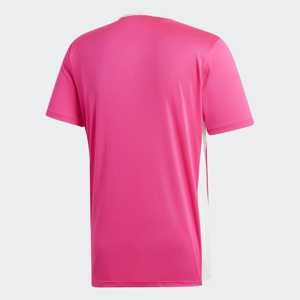 Entrada 18 Jersey Shock Pink/White Men's - CZ1070-ADIDAS by Adidas | Available at Niky's Sports