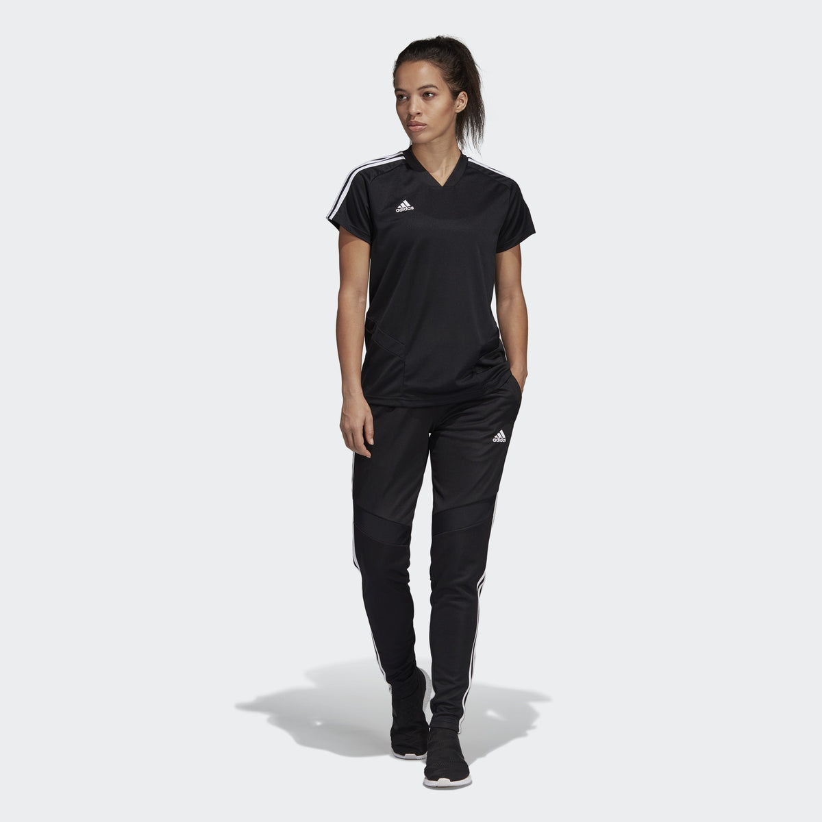 Women's Tiro 19 Soccer Pants Black/White - D95957-ADIDAS by Adidas | Available at Niky's Sports