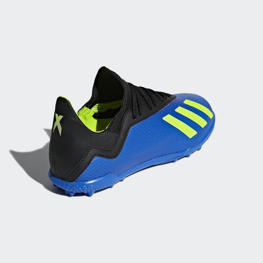 Kid's X Tango 18.3 Turf Soccer Shoes - Blue/Solar Yellow - DB2422-ADIDAS by Adidas | Available at Niky's Sports