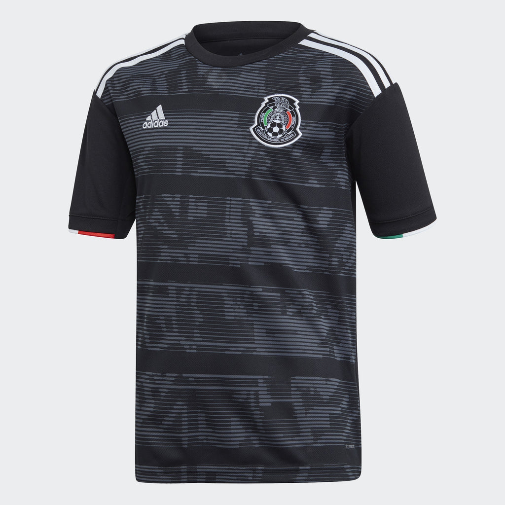 Kid's Mexico 2019 Home Jersey - Black/White