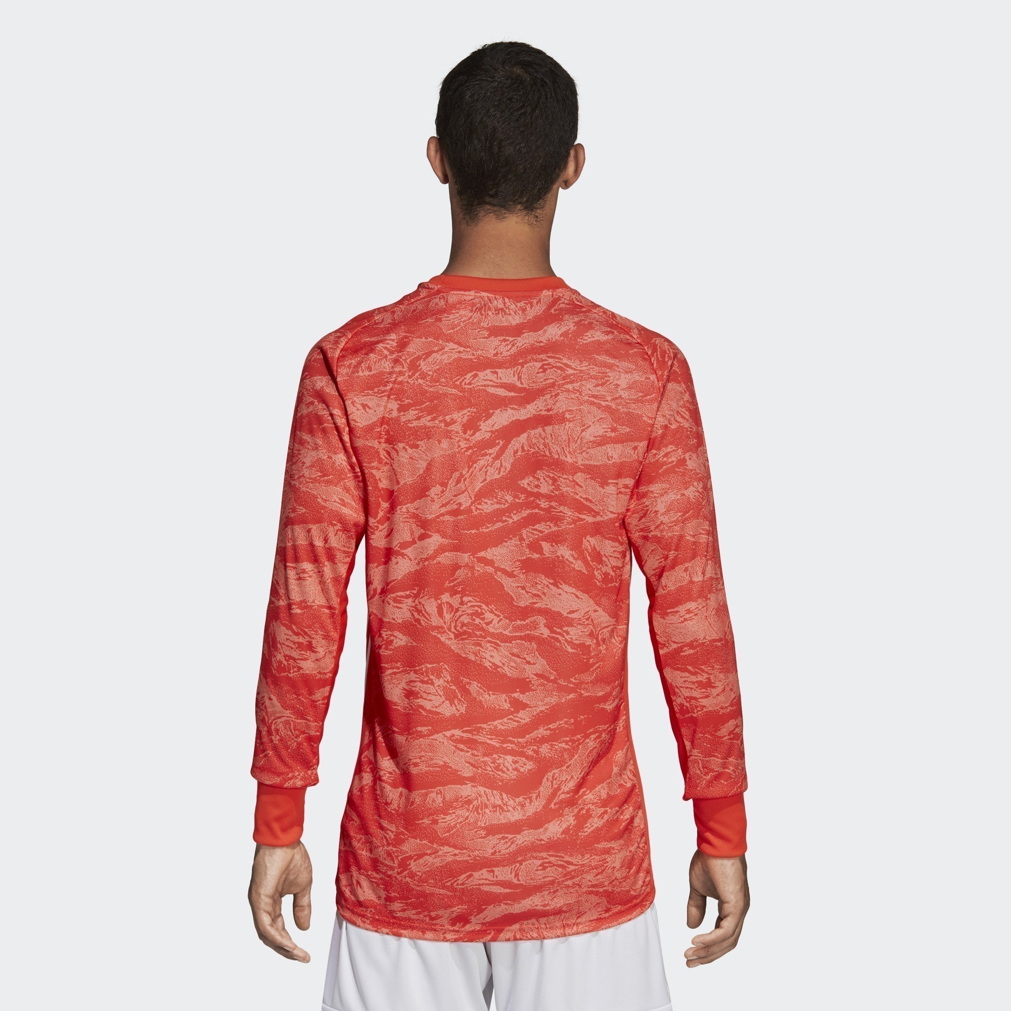 Men's AdiPro 19 Goalkeeper Longsleeve Jersey - Solar Red - DP3136-ADIDAS by Adidas | Available at Niky's Sports