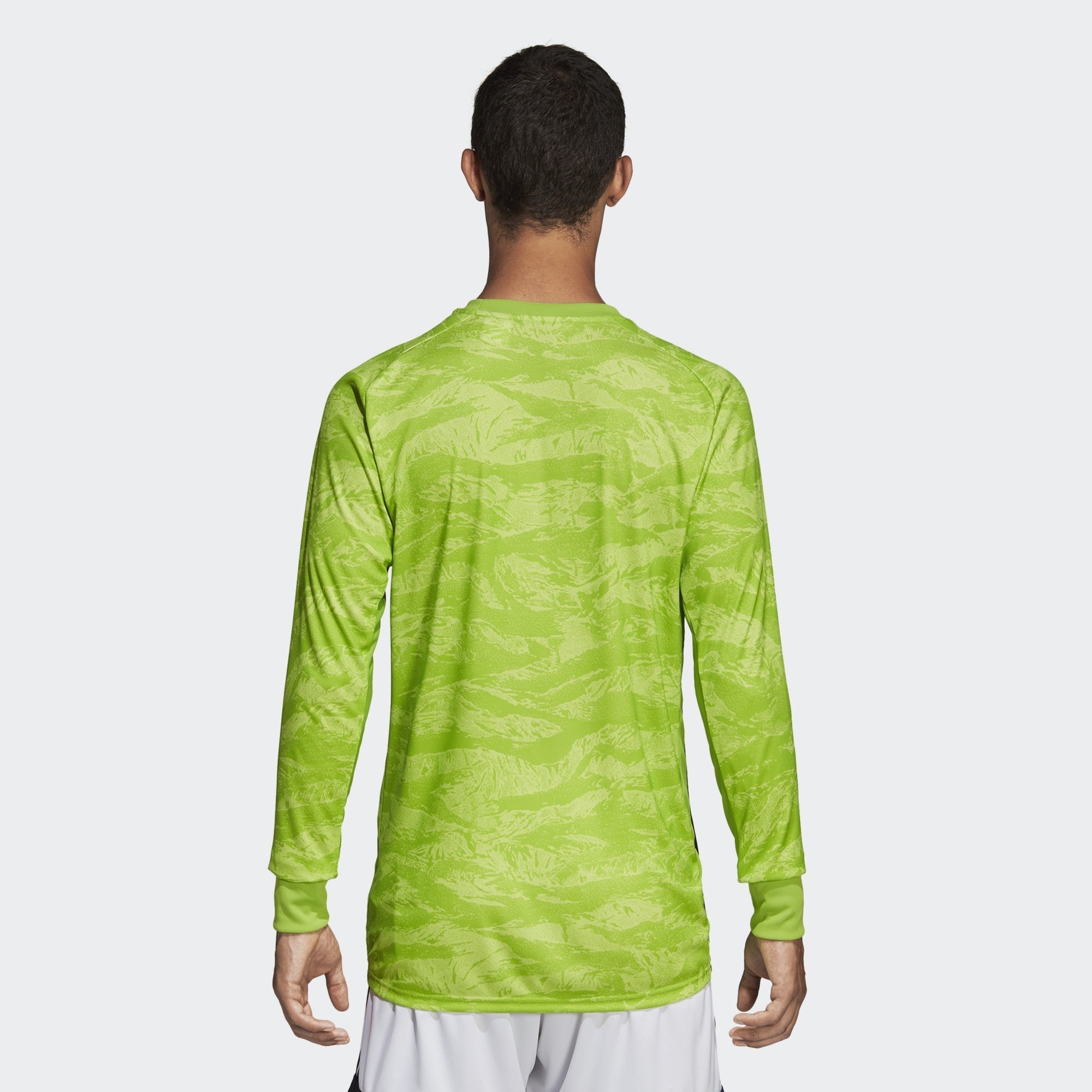 Men's AdiPro 18 Goalkeeper L/S Jersey - Semi Solar Green - DP3137-ADIDAS by Adidas | Available at Niky's Sports
