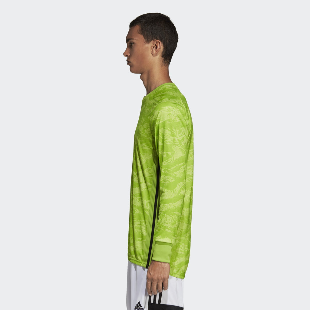 Men's AdiPro 18 Goalkeeper L/S Jersey - Semi Solar Green - DP3137-ADIDAS by Adidas | Available at Niky's Sports