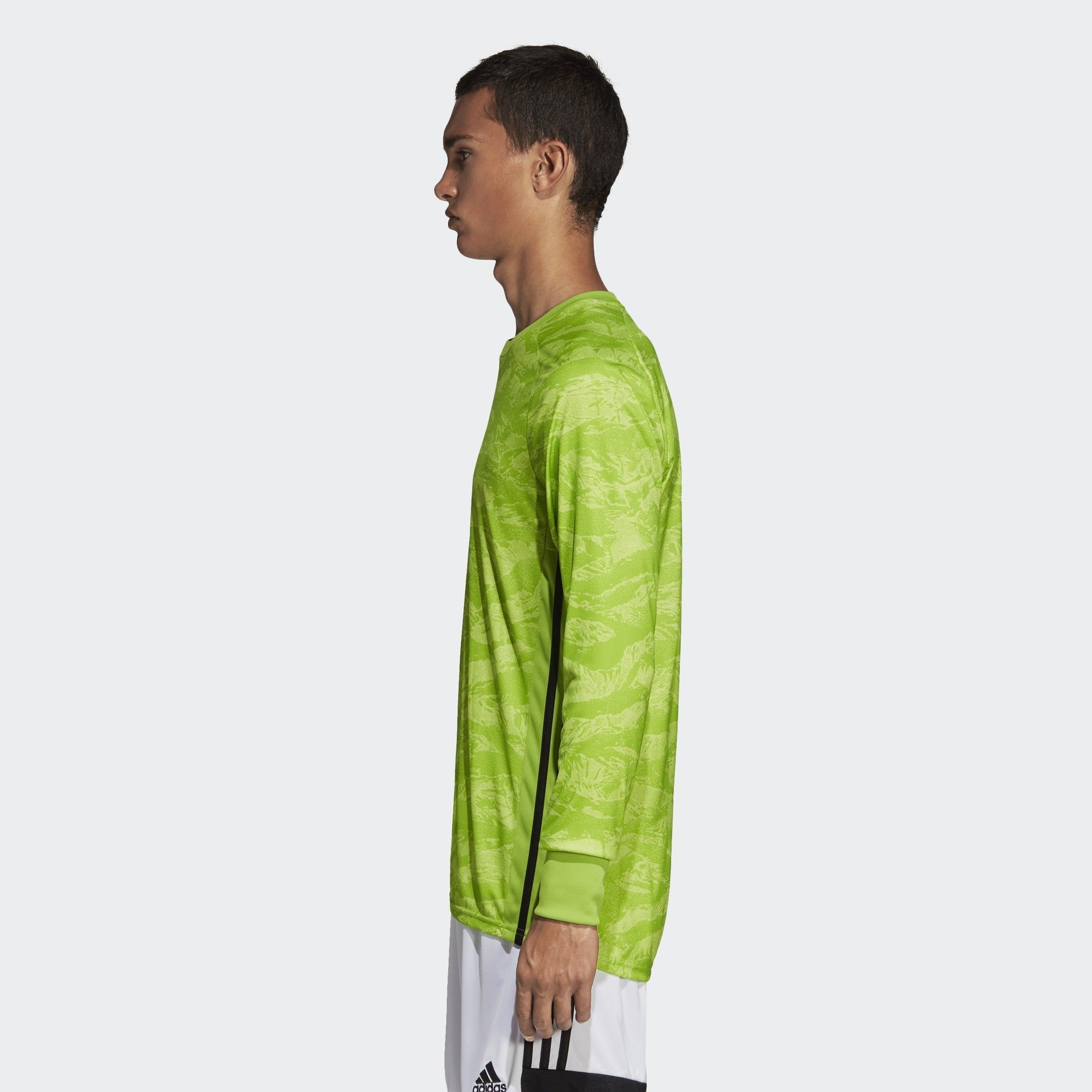 Men's AdiPro 18 Goalkeeper L/S Jersey - Semi Solar Green - DP3137-ADIDAS by Adidas | Available at Niky's Sports