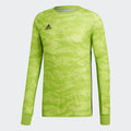 Men's AdiPro 18 Goalkeeper L/S Jersey - Semi Solar Green - DP3137-ADIDAS by Adidas | Available at Niky's Sports