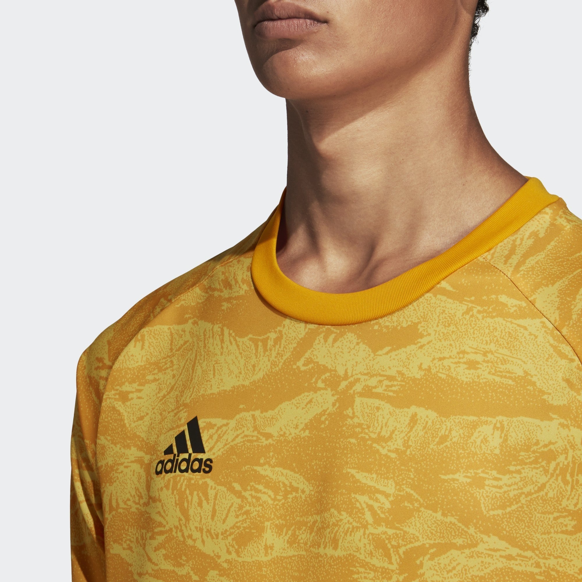 Men's AdiPro 19 Goalkeeper Longsleeve Jersey - Collegiate Gold - DP3140-ADIDAS by Adidas | Available at Niky's Sports