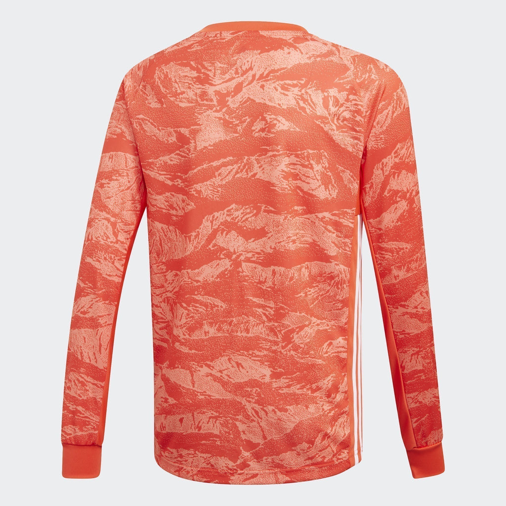 Kid's Adipro 19 Goalkeeper L/S Jersey - Semi Solar Red - DP3142-ADIDAS by Adidas | Available at Niky's Sports