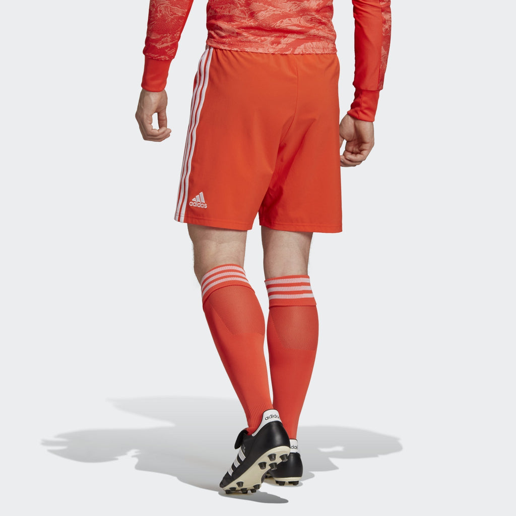 Men's Condivo 18 Shorts - Semi Solar Red/White - DP5370-ADIDAS by Adidas | Available at Niky's Sports