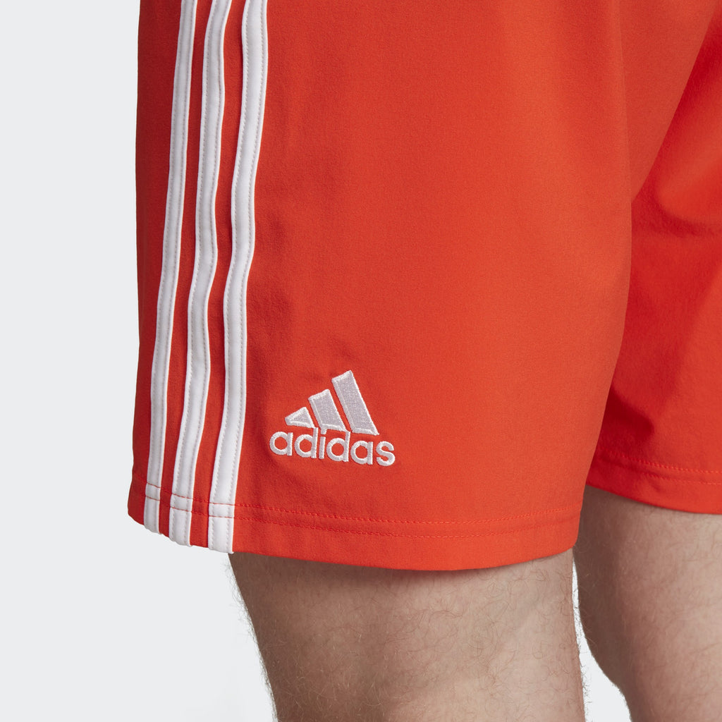 Men's Condivo 18 Shorts - Semi Solar Red/White - DP5370-ADIDAS by Adidas | Available at Niky's Sports