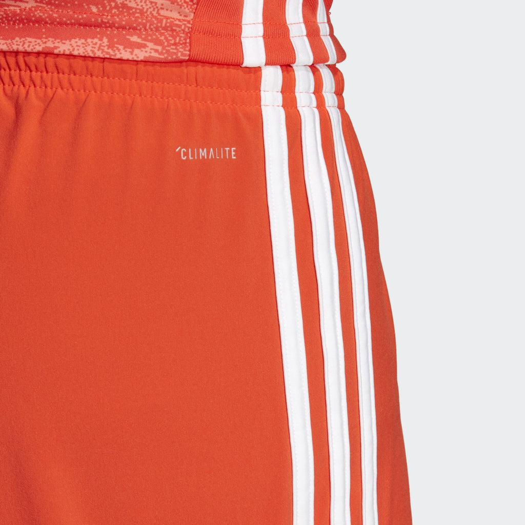 Men's Condivo 18 Shorts - Semi Solar Red/White - DP5370-ADIDAS by Adidas | Available at Niky's Sports