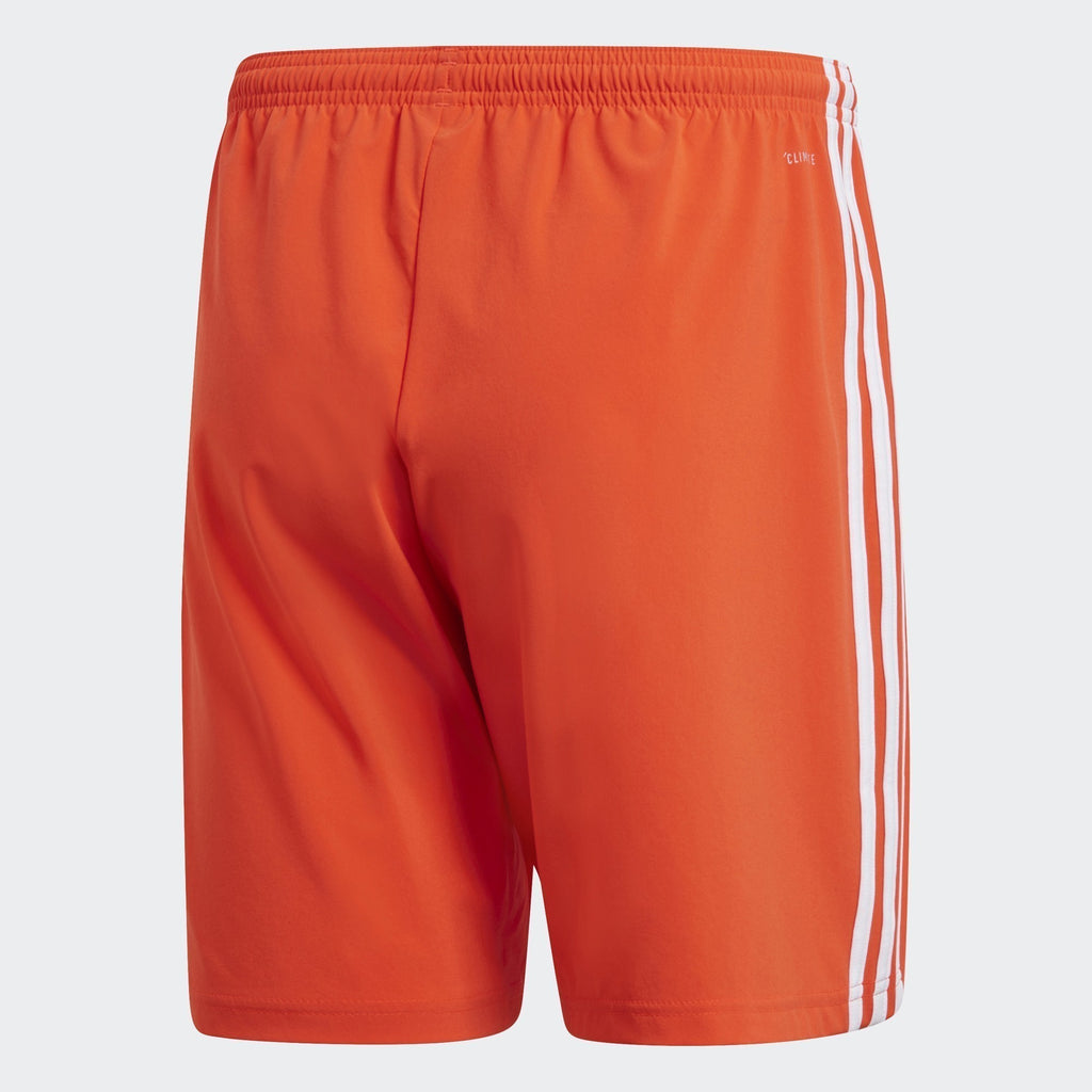 Men's Condivo 18 Shorts - Semi Solar Red/White - DP5370-ADIDAS by Adidas | Available at Niky's Sports