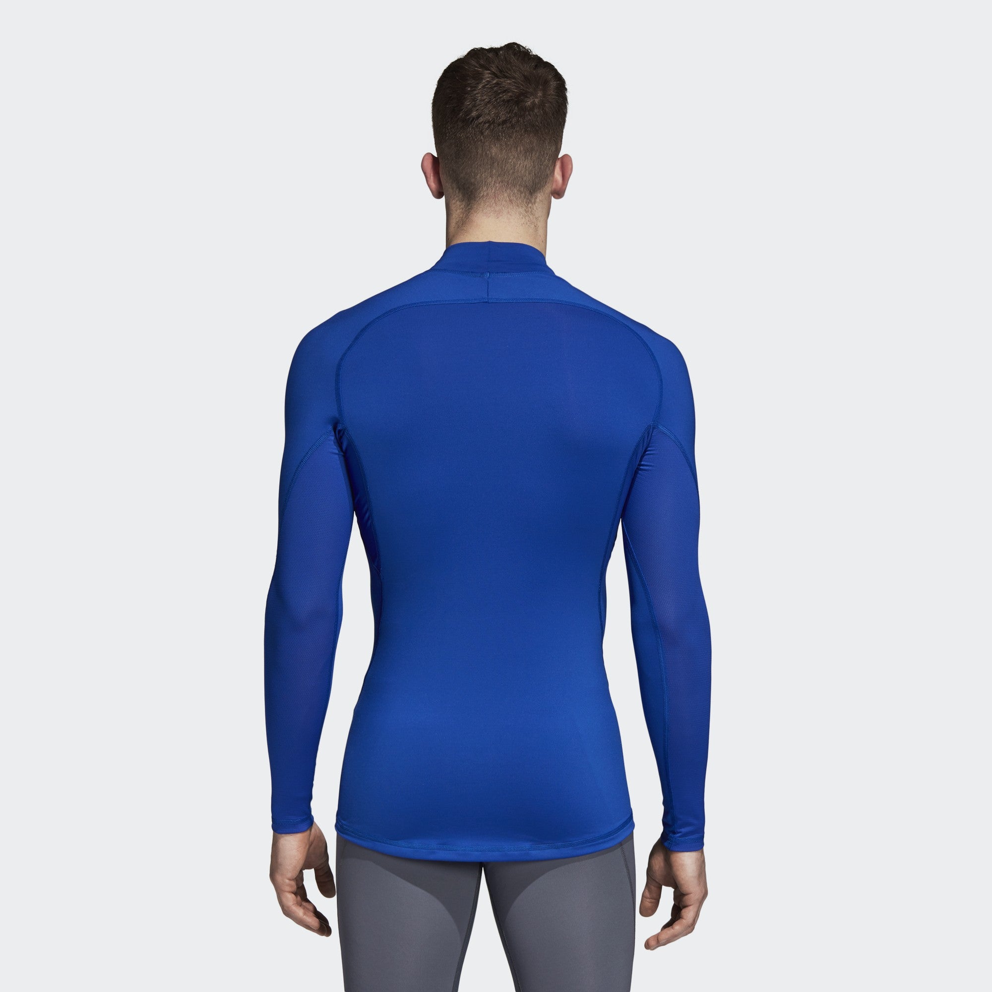 Men's AlphaSkin Sport Climawarm L/S Shirt - Blue - DP5533-ADIDAS by Adidas | Available at Niky's Sports