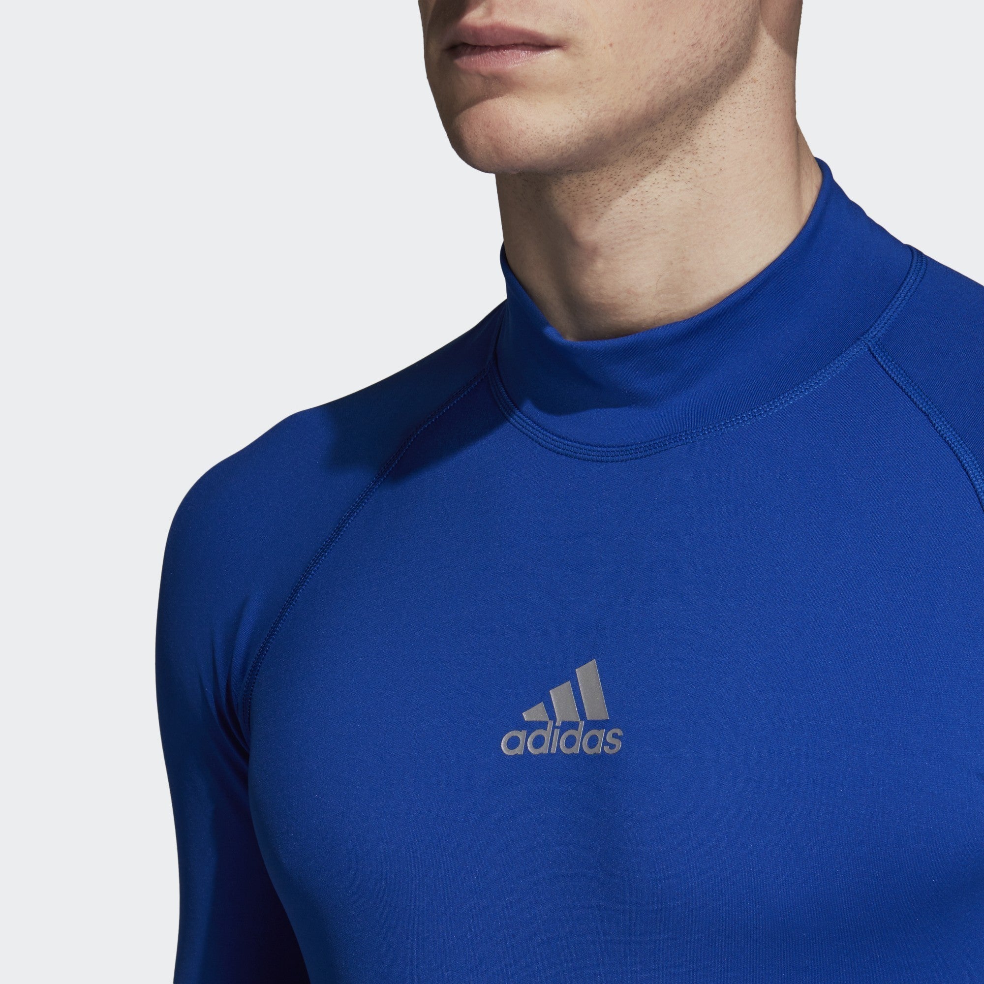 Men's AlphaSkin Sport Climawarm L/S Shirt - Blue - DP5533-ADIDAS by Adidas | Available at Niky's Sports
