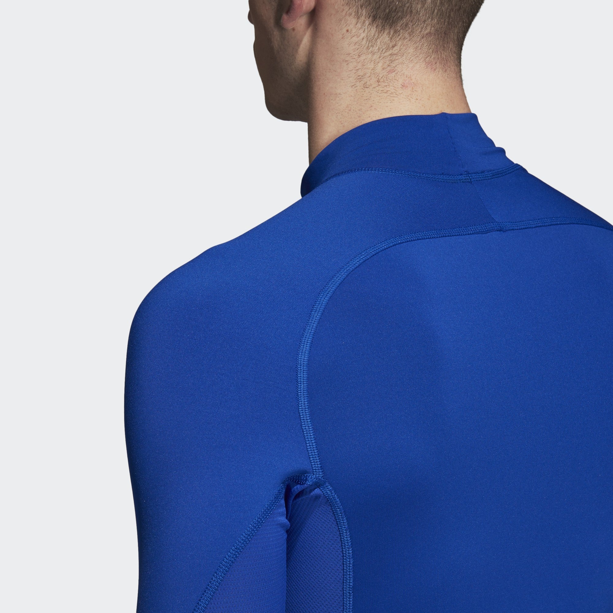 Men's AlphaSkin Sport Climawarm L/S Shirt - Blue - DP5533-ADIDAS by Adidas | Available at Niky's Sports