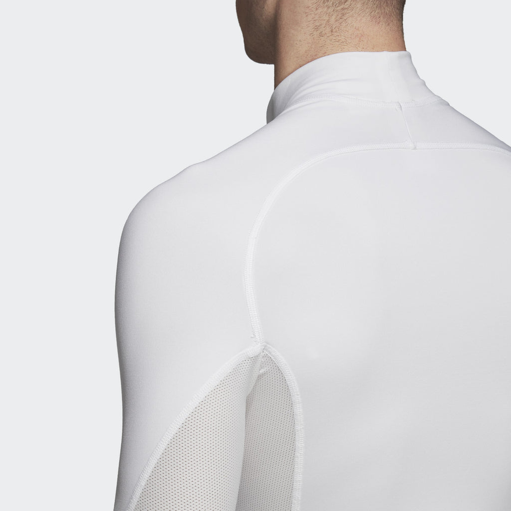 Men's Ask SPRT Climawarm LS Jersey - White - DP5536-ADIDAS by Adidas | Available at Niky's Sports