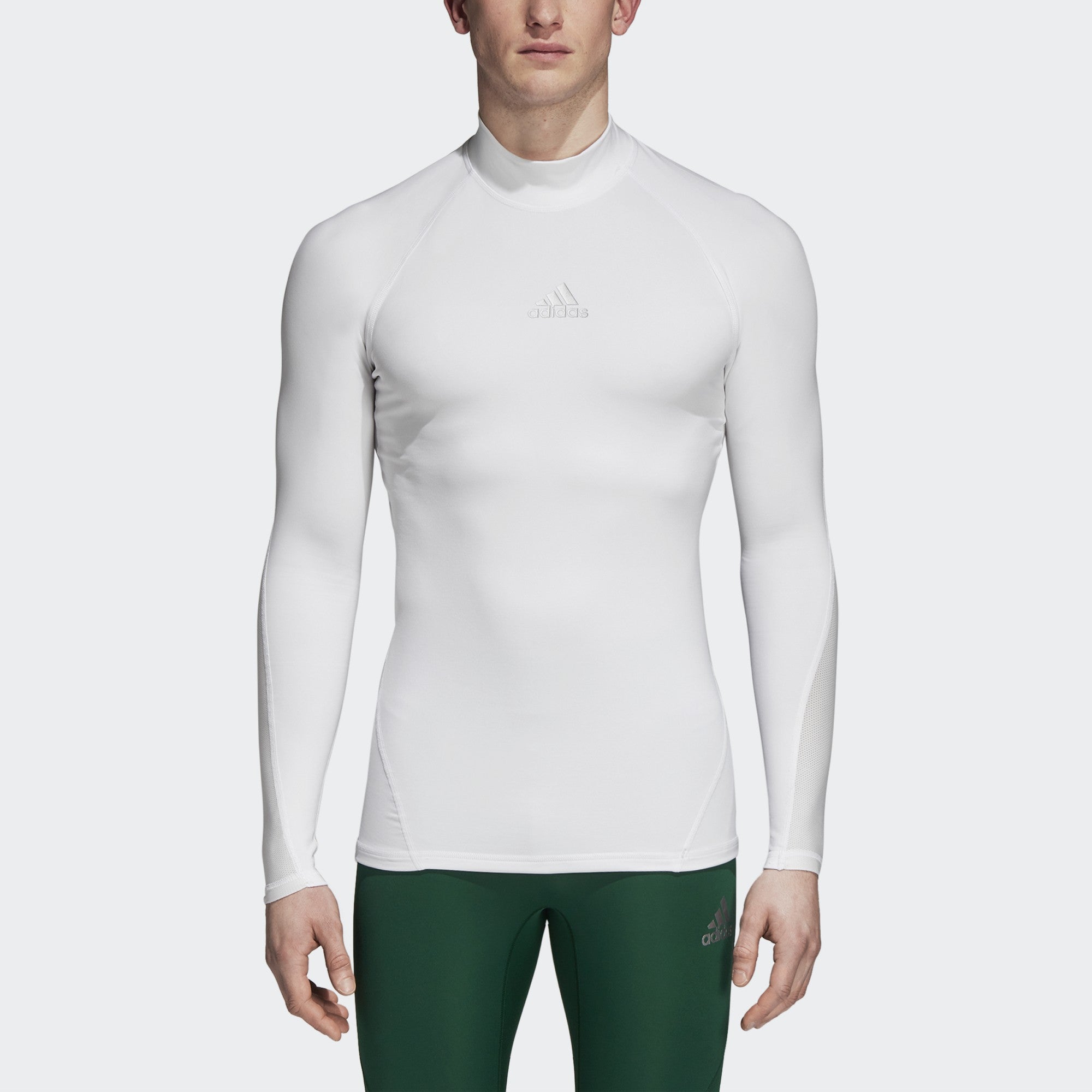 Men's Ask SPRT Climawarm LS Jersey - White - DP5536-ADIDAS by Adidas | Available at Niky's Sports