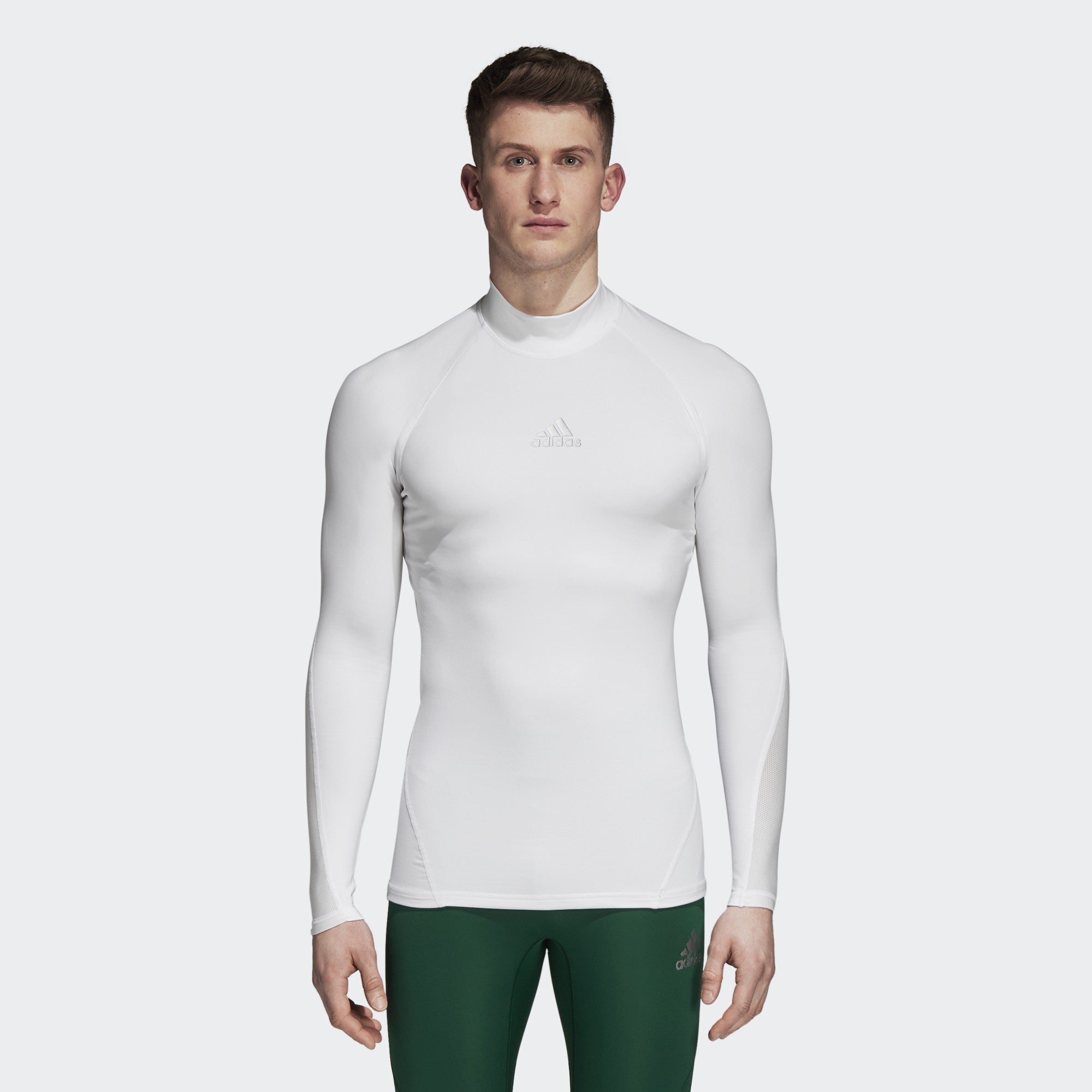 Men's Ask SPRT Climawarm LS Jersey - White - DP5536-ADIDAS by Adidas | Available at Niky's Sports