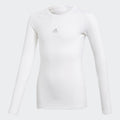 Kid's Trainina AlphaSkin SPRT LS T-Shirt - White