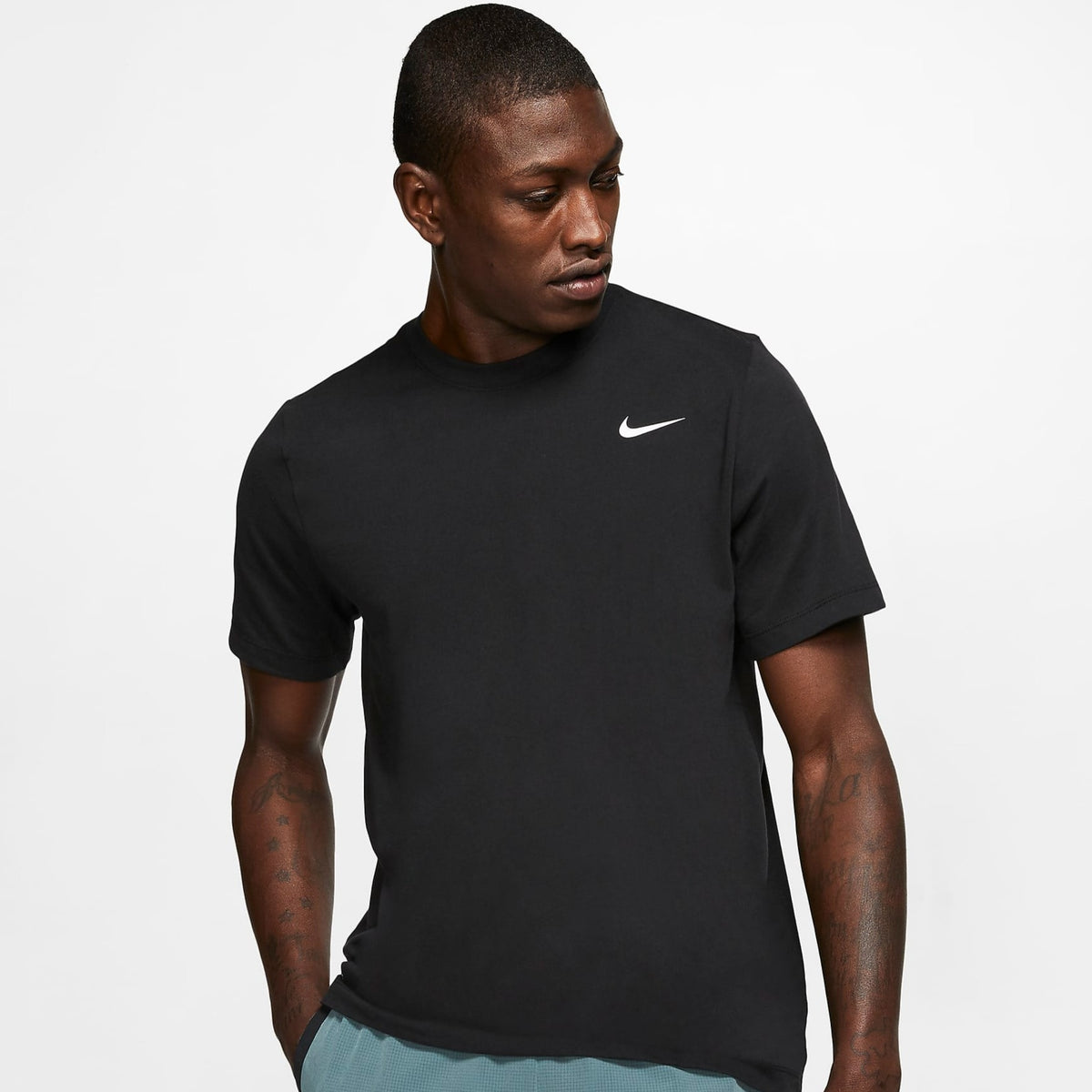 Nike Mens Dri-Fit Tee Black - AR6029-010-NIKE by Nike | Available at Niky&#39;s Sports