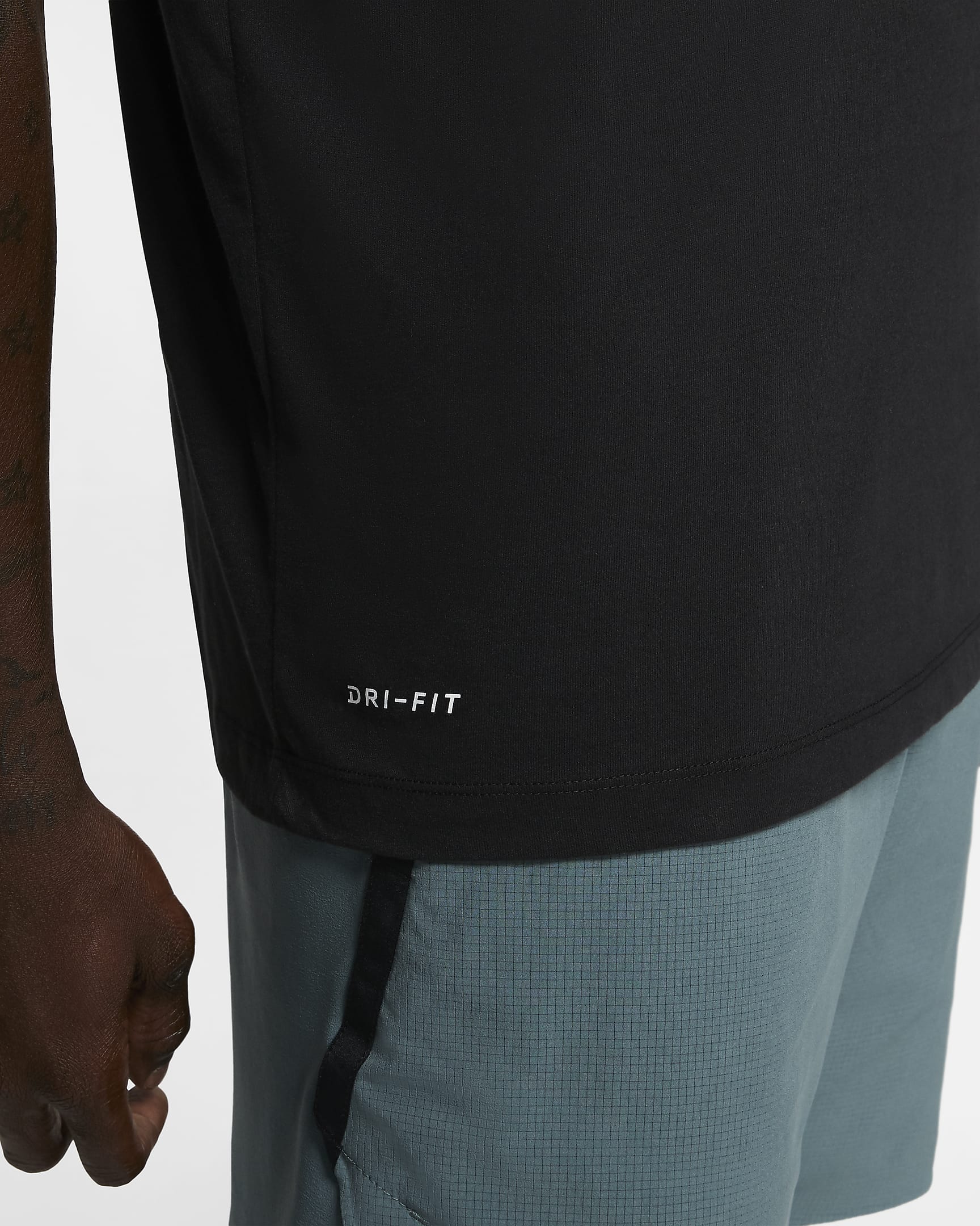 Nike Mens Dri-Fit Tee Black - AR6029-010-NIKE by Nike | Available at Niky's Sports
