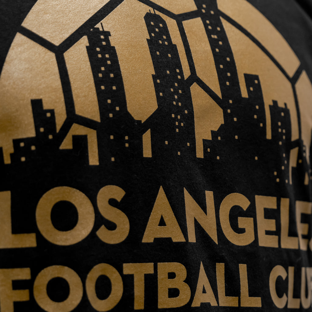 LAFC Soccer Skyline T-Shirt - Black - BMTRTP-LAFCBLCK-MITCHELL & NESS by Mitchell & Ness | Available at Niky's Sports