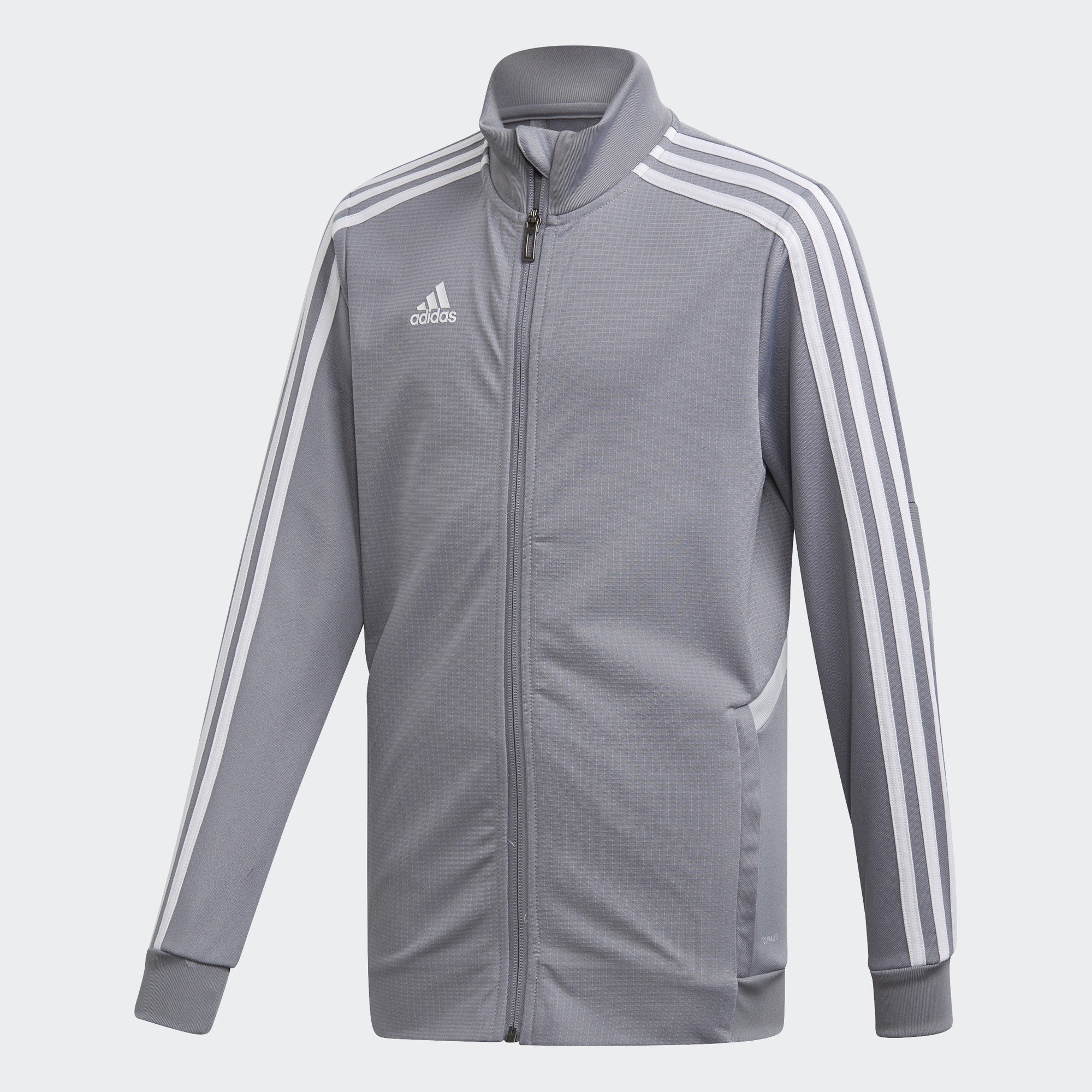 Kid's Tiro 19 Training Jacket - Grey/Clear Onix/White - DW4795-ADIDAS by Adidas | Available at Niky's Sports