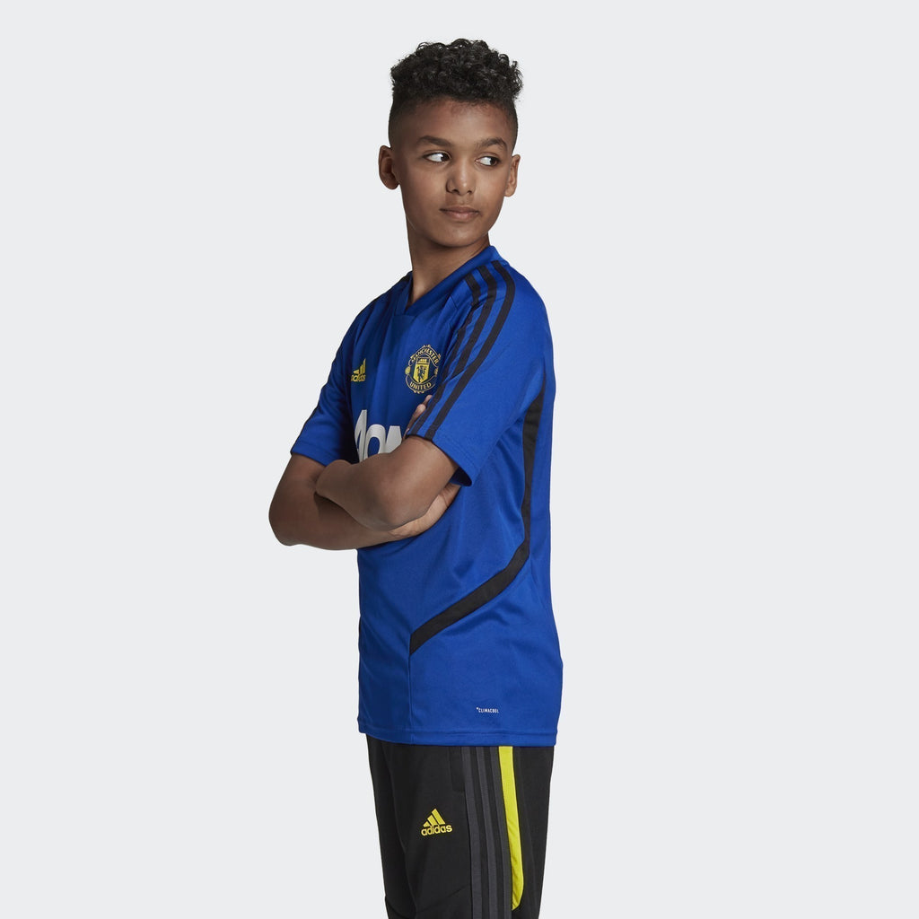 Kid's Manchester United Training Jersey - Collegiate Royal/Black - DX9027-ADIDAS by Adidas | Available at Niky's Sports