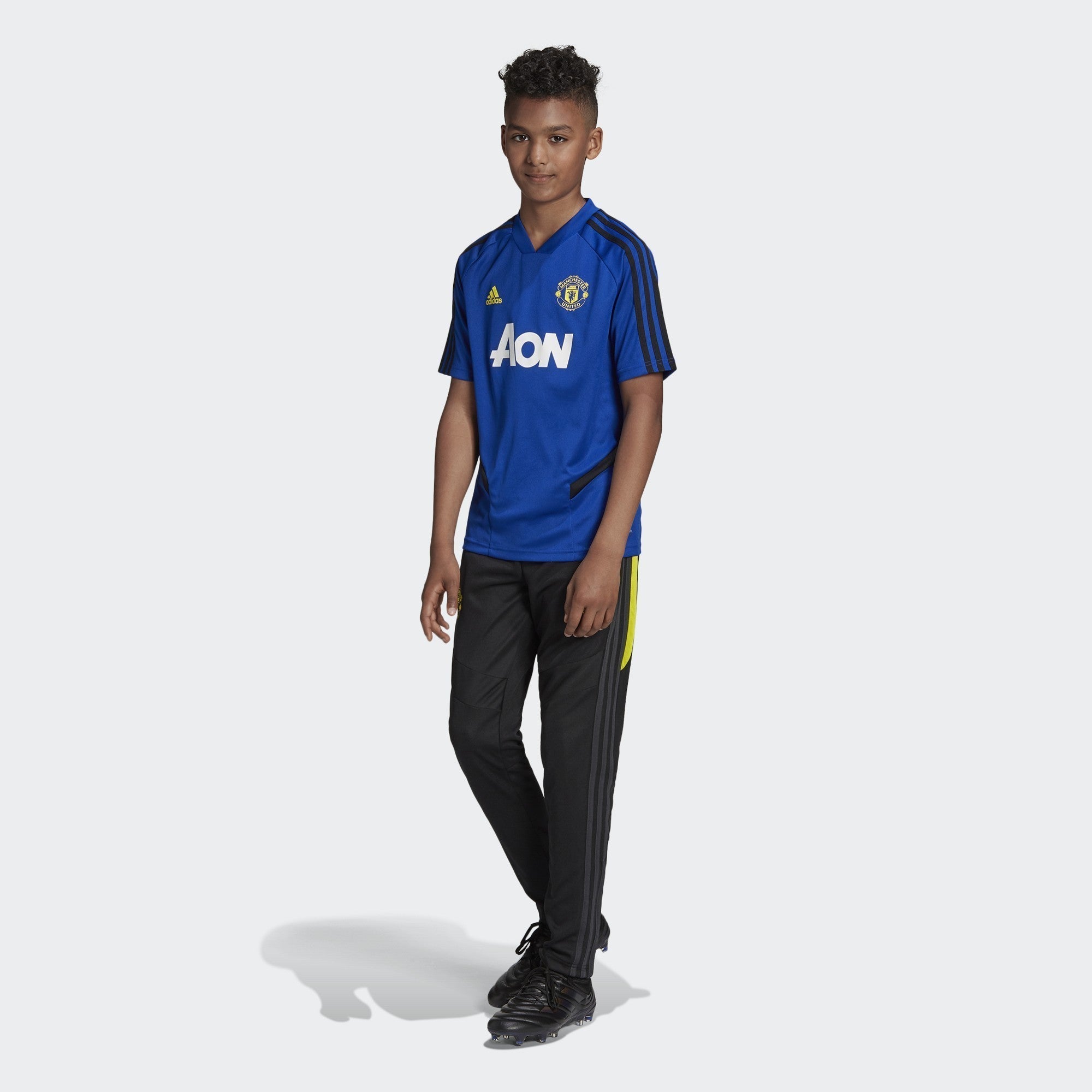 Kid's Manchester United Training Jersey - Collegiate Royal/Black - DX9027-ADIDAS by Adidas | Available at Niky's Sports