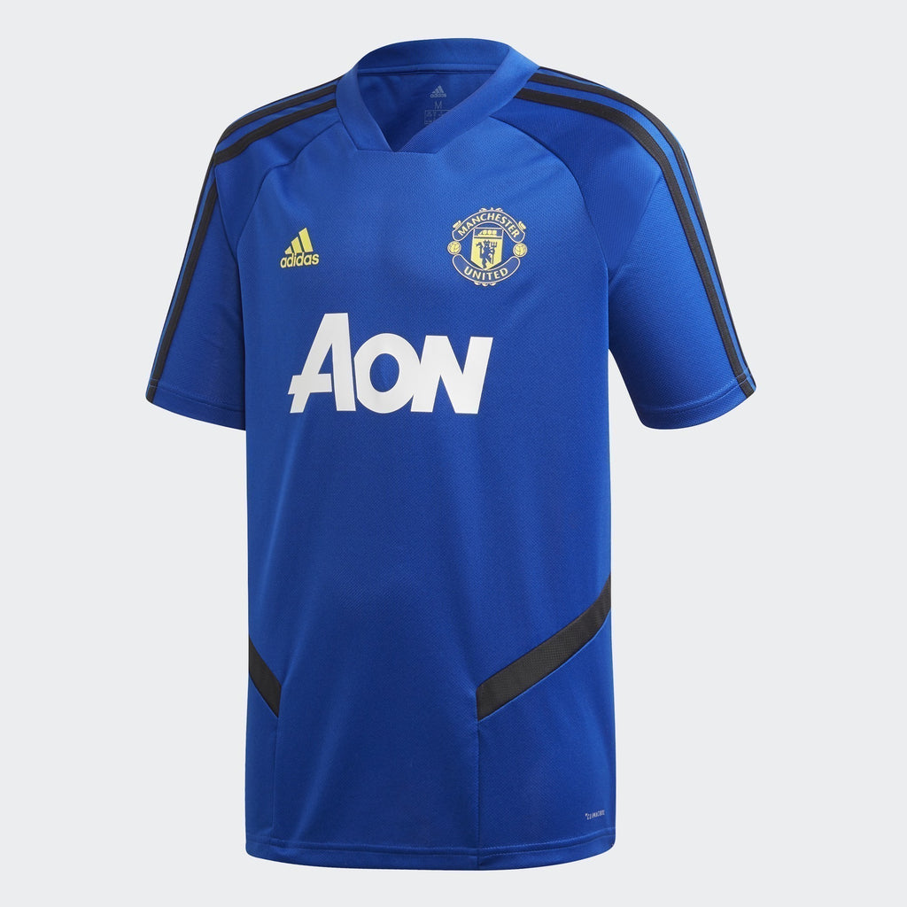 Kid's Manchester United Training Jersey - Collegiate Royal/Black - DX9027-ADIDAS by Adidas | Available at Niky's Sports