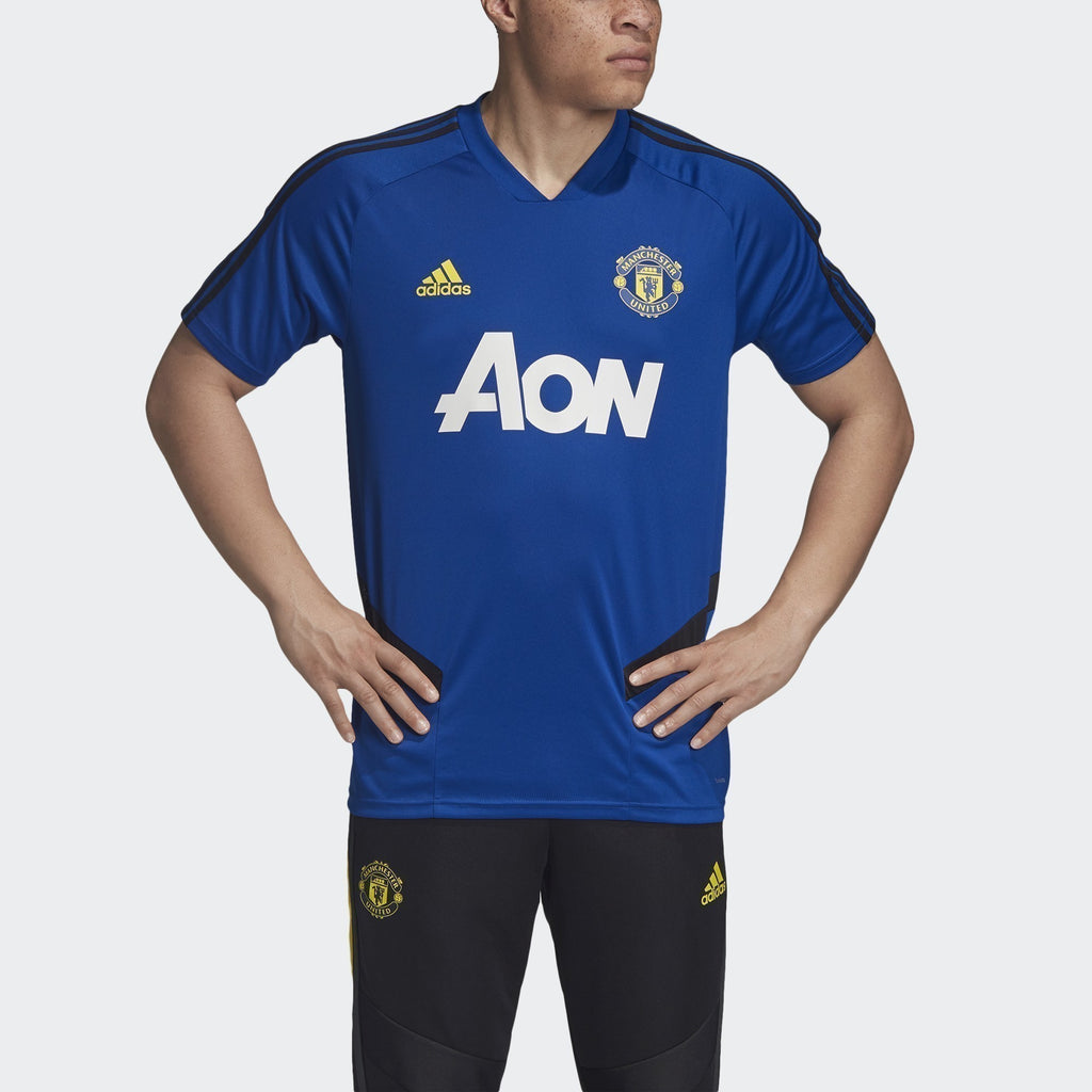 Men's Manchester United Training Jersey - Collegiate Royal/Black - DX9029-ADIDAS by Adidas | Available at Niky's Sports