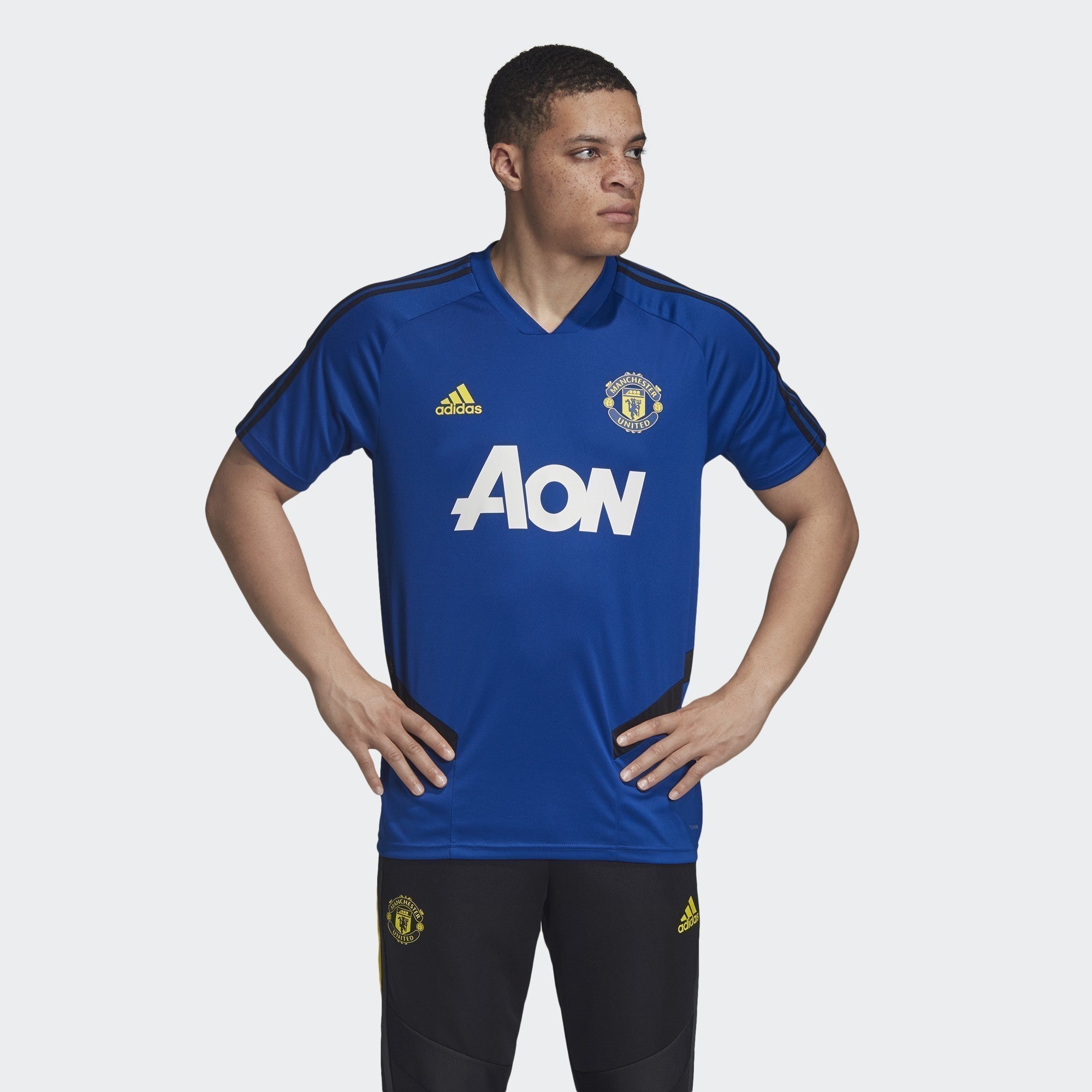 Men's Manchester United Training Jersey - Collegiate Royal/Black - DX9029-ADIDAS by Adidas | Available at Niky's Sports