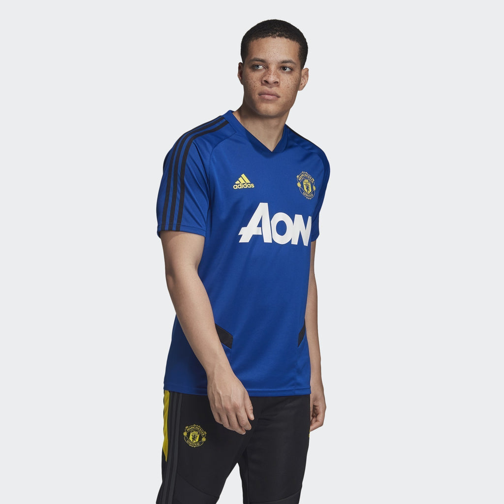 Men's Manchester United Training Jersey - Collegiate Royal/Black - DX9029-ADIDAS by Adidas | Available at Niky's Sports