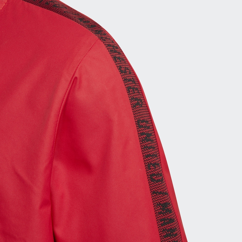 Kid's Manchester United Anthem Jacket - Real Red/Black - DX9073-ADIDAS by Adidas | Available at Niky's Sports