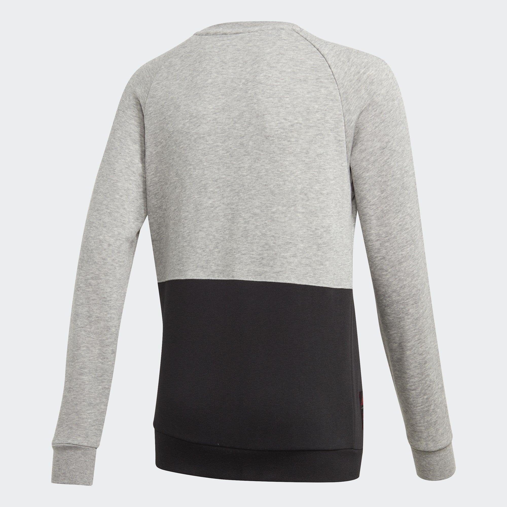 Kid's Manchester United Crew Sweatshirt - Heathered Gray/Black - DX9075-ADIDAS by Adidas | Available at Niky's Sports