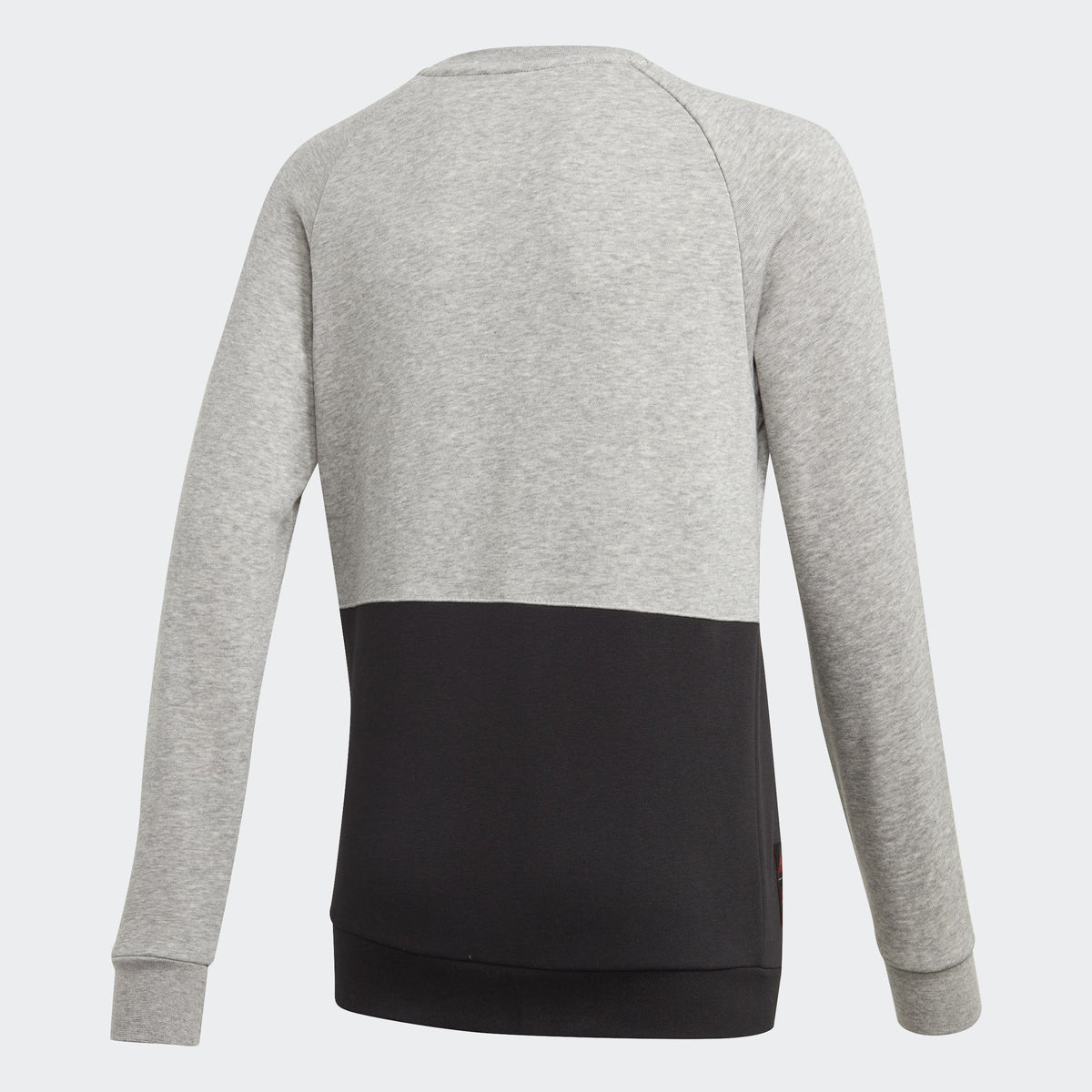 Kid's Manchester United Crew Sweatshirt - Heathered Gray/Black - DX9075-ADIDAS by Adidas | Available at Niky's Sports