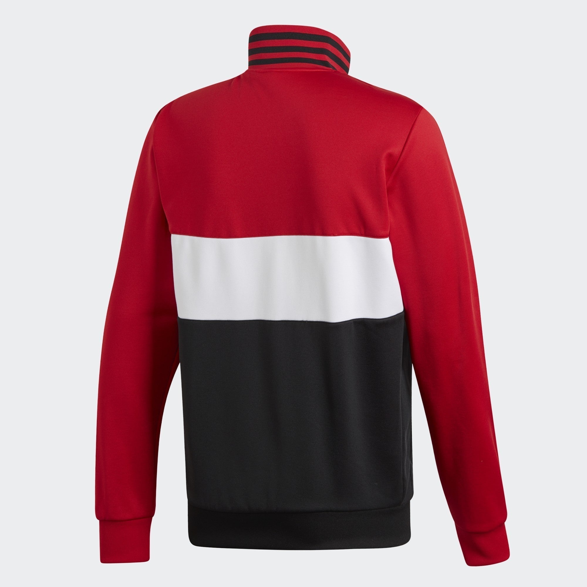 Men's Manchester United 3 Stripes Track Top - Real Red/White/Black