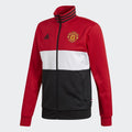 Men's Manchester United 3 Stripes Track Top - Real Red/White/Black