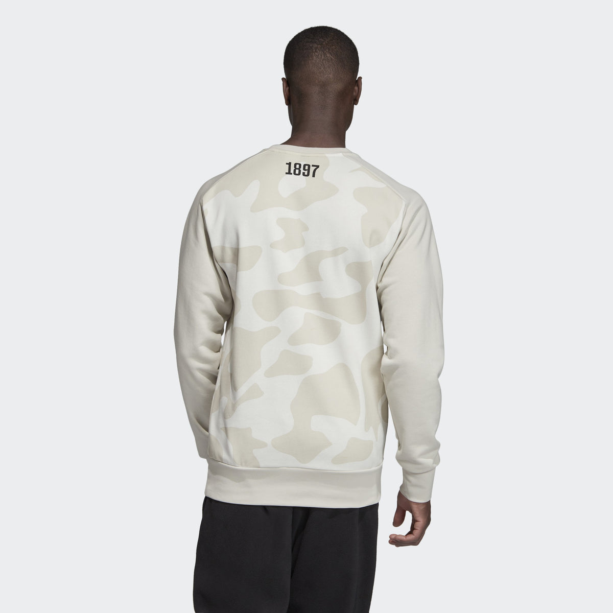 Men's Juventus Crew Sweatshirt - White/Camo Print