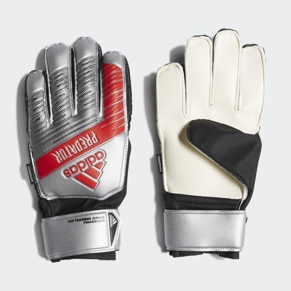Predator Top Training Fingersave Kids Goalkeeper Soccer Glove - DY2602-ADIDAS by Adidas | Available at Niky's Sports
