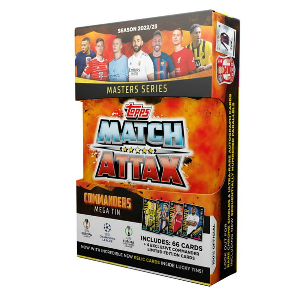 Topps UEFA Champions League Match Attax 22/23 Mega Tin Soccer Trading Cards - Receive 1 Style at Random! - FGC004986-TOPPS by Topps | Available at Niky's Sports