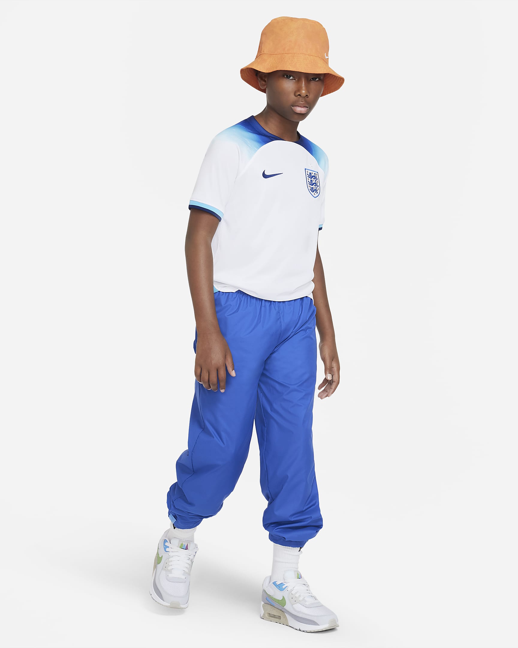 Nike England 2022/23 Stadium Home Big Kids' Nike Dri-FIT Soccer Jersey