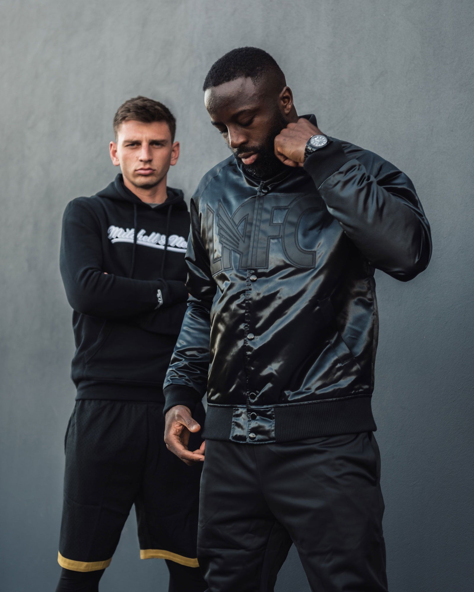 LAFC Midnight Satin Bomber Jacket Niky s Exclusive